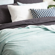 Load image into Gallery viewer, Renee Taylor Plush Ultra Soft Velvet Blanket - Blue