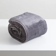 Load image into Gallery viewer, Renee Taylor Plush Ultra Soft Velvet Blanket - Graphite