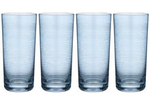 Load image into Gallery viewer, Ladelle Linear Etched Blue Glass Tumblers - Manjimup Homemakers