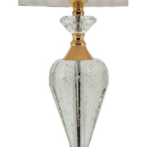 Crystal Table Lamp - Gold