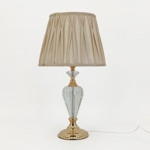 Crystal Table Lamp - Gold