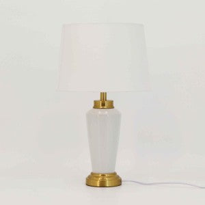 Classic White and Gold Table Lamp