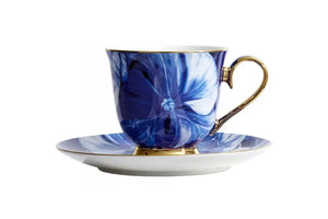 Ashdene Blooms Cup & Saucer - Champagne
