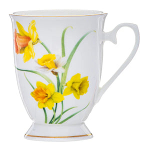 Ashdene Botanical Symphony Daffodil Footed Mug