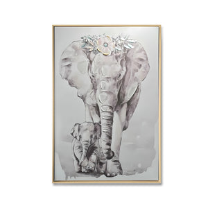 Brushed Elephant Canvas