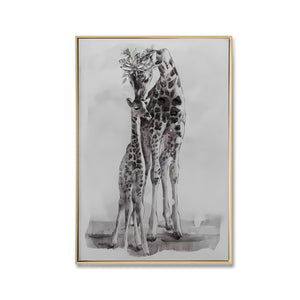 Brushed Giraffe Canvas