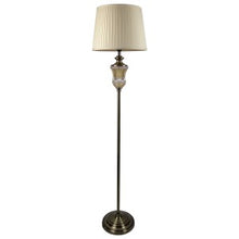 Load image into Gallery viewer, Antique Brass Floor Lamp - White
