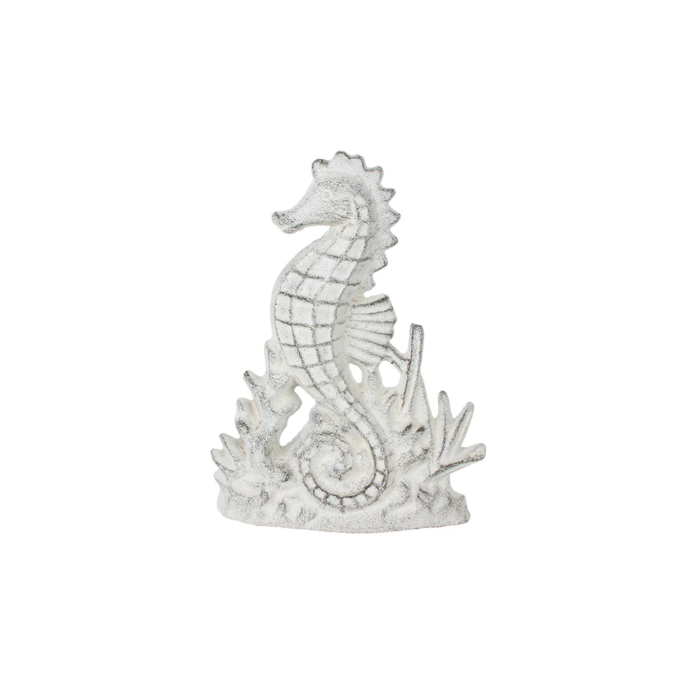 Maine & Crawford Halyn Seahorse Doorstop - White