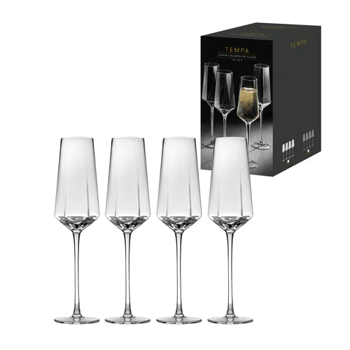Tempa Jaxon Champagne Glasses - Clear