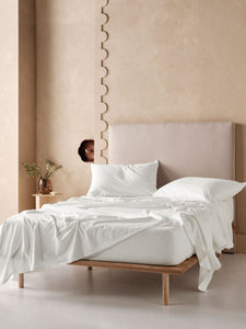 Linen House Flannelette Sheet Set - White