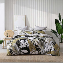 Load image into Gallery viewer, Tariq Quilt Cover Set - Black
