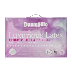 Dunlopillo® Luxurious Latex Pillow - Medium Profile & Soft Feel