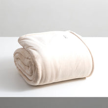 Load image into Gallery viewer, Renee Taylor Plush Ultra Soft Velvet Blanket - Stone
