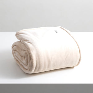 Renee Taylor Plush Ultra Soft Velvet Blanket - Stone