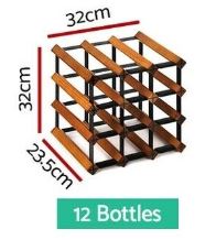 Load image into Gallery viewer, Cellar Door Wine Rack - 12 Bottles
