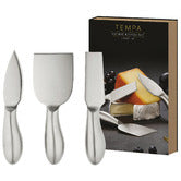 Load image into Gallery viewer, Tempa Fromagerie 3pc Cheese Knife Set - Silver
