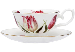 Ashdene Floral Symphony Teacup & Saucer - Tulips - Manjimup Homemakers