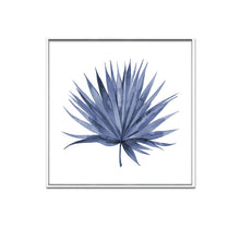 Load image into Gallery viewer, Blue Palm Leaf Wall Art
