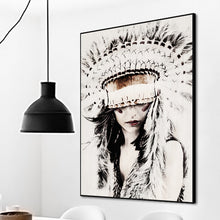 Load image into Gallery viewer, Boho Girl Wall Art
