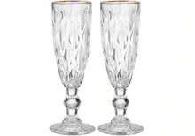 Load image into Gallery viewer, Tempa Ezra Champagne Glasses (2pk) - Clear
