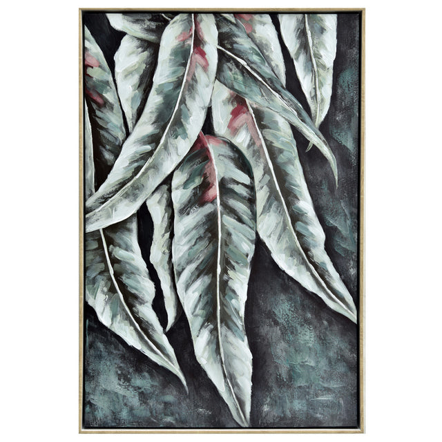 Framed Gum Leaves Painting