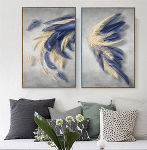 Angel Feathers Right Canvas Print