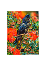 Load image into Gallery viewer, Ashdene Backyard Beauties Kitchen Towel - Black Cockatoo
