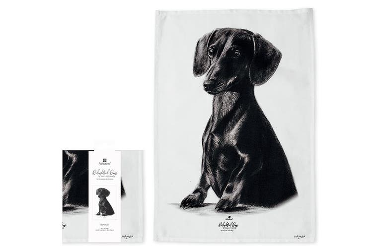 Ashdene Delightful Dogs Kitchen Towel - Dachshund