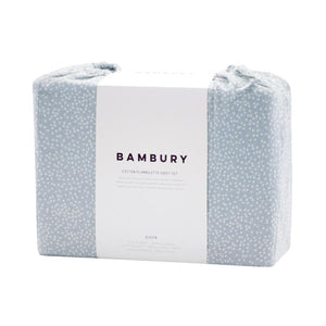 Bambury Flannelette Sheet Set - Steel Blue