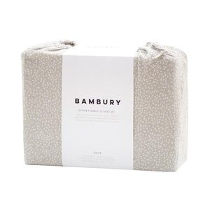 Bambury  Flannelette Sheet Set - Pebble