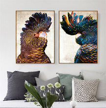 Load image into Gallery viewer, Black Cockatoo Left Wall Art
