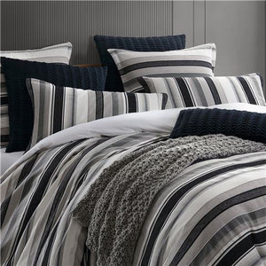 Private Collection Quilt Cover Set - Colby Steel