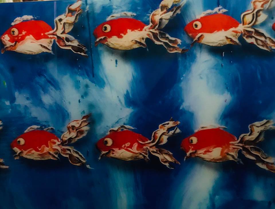 Fish School Acrylic Wall Art