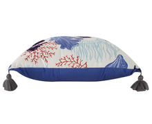 Load image into Gallery viewer, Humphrey Sea Life Tassel Cushion
