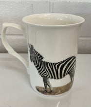 Load image into Gallery viewer, Safari Castle Bone China Mug - Zebra
