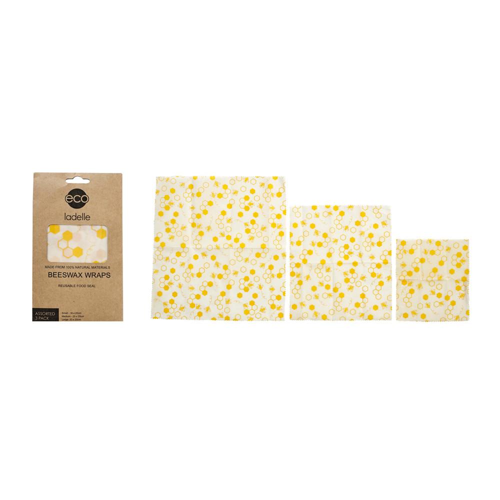 Ladelle Eco Beeswax Wraps - Yellow