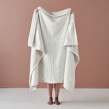 Load image into Gallery viewer, Linen House Bray Throw - Ivory
