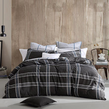 Load image into Gallery viewer, Logan &amp; Mason Quilt Cover Set - Charlie Black
