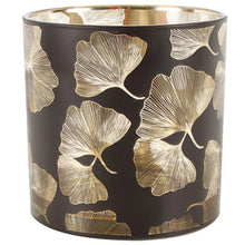 Load image into Gallery viewer, Maalik Glass Gingko Candle Holder 15 x 15cm
