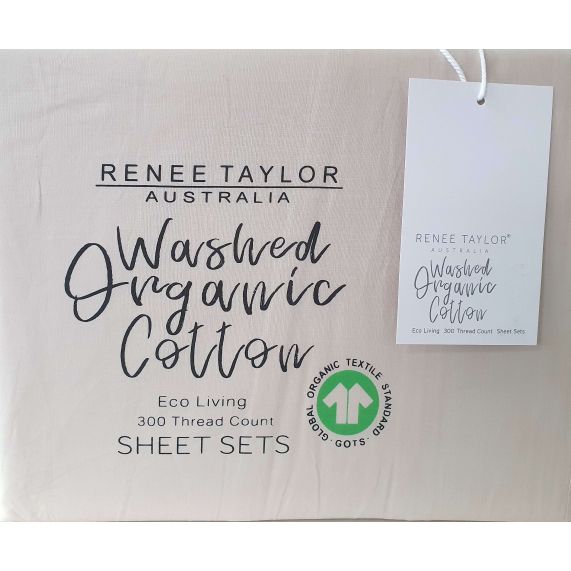 Renee Taylor Organic Cotton Sheet Set - Moonbeam