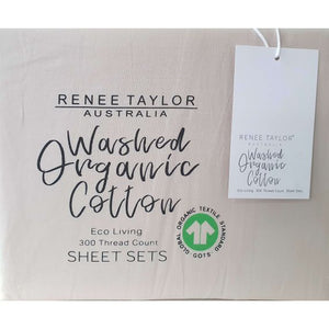 Renee Taylor Organic Cotton Sheet Set - Vapour