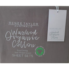 Load image into Gallery viewer, Renee Taylor Organic Cotton Sheet Set - Steel Grey
