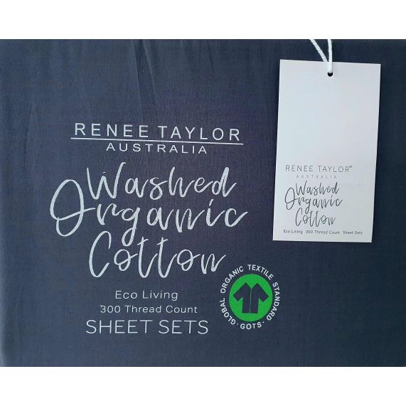 Renee Taylor Organic Cotton Sheet Set - Turbulence
