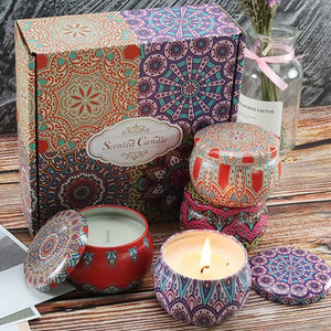 Boho Scented Candle Gift Box