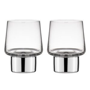 Aurora Glass Tumblers (2pk) - Silver
