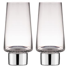 Load image into Gallery viewer, Aurora Glass Highball Tumblers (2pk) - Silver
