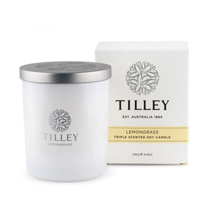 Tilley Triple Scented Soy Candle - Lemongrass