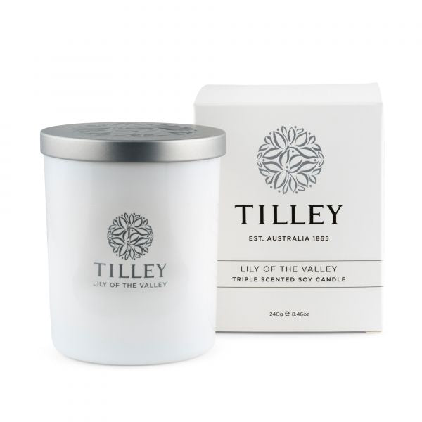 Tilley Triple Scented Soy Candle - Lily of the Valley