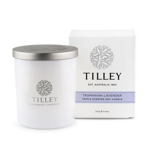 Tilley Triple Scented Soy Candle - Tasmanian Lavender