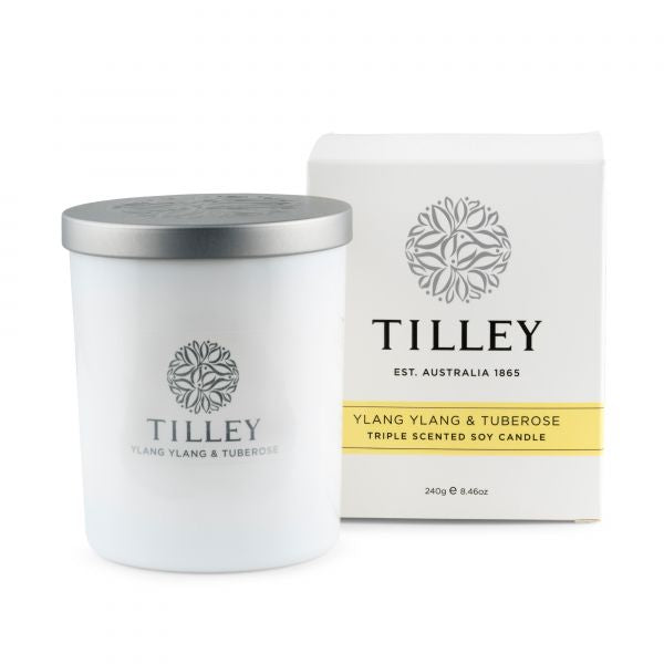 Tilley Triple Scented Soy Candle - Ylang Ylang & Tuberose
